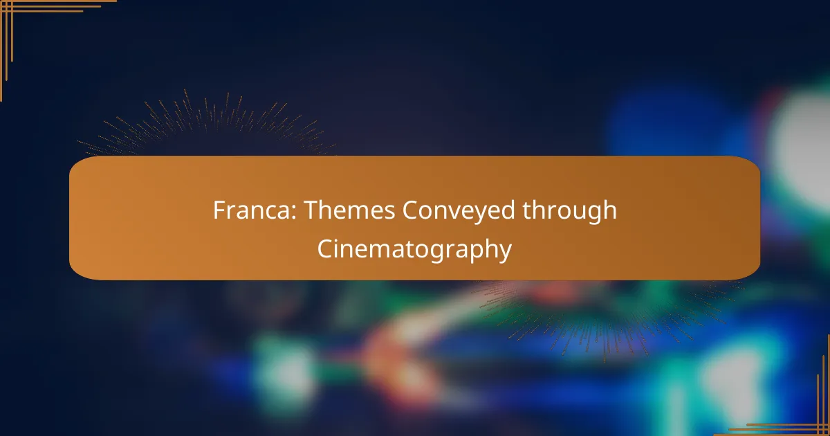 Franca: Themes Conveyed through Cinematography