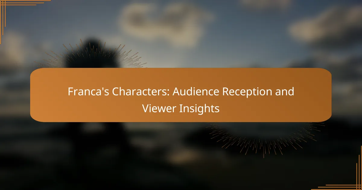 Franca’s Characters: Audience Reception and Viewer Insights